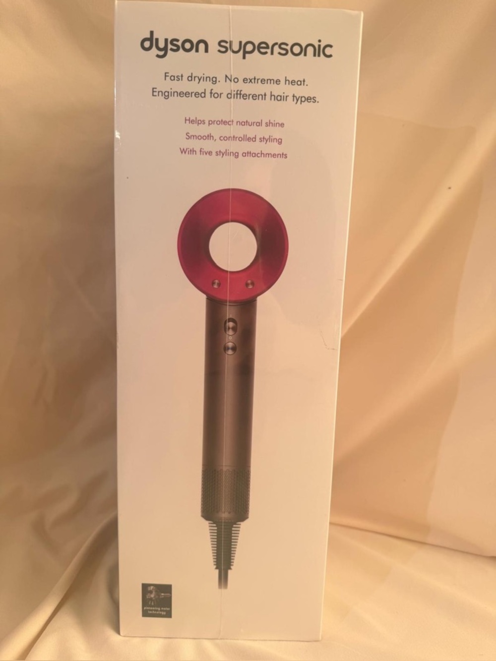 Dyson Supersonic Hair Dryer Gray Pink with 5 Attachments Diffuser Concentrator